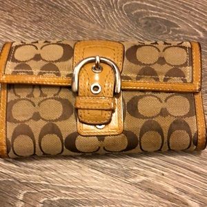 Authentic Coach Wallet with detachable checkbook